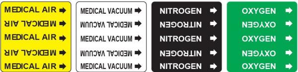 Medical Gas Labels / Tags
