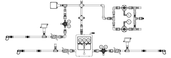 NFPA Liquid x Liquid x High Pressure Manifold